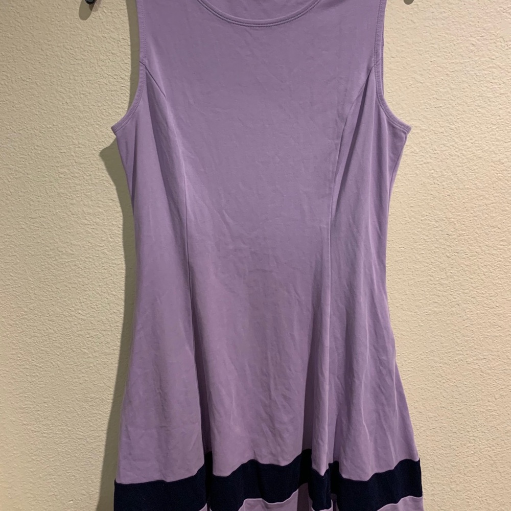 Lilac and Navy Calvin Klein Summer Dress